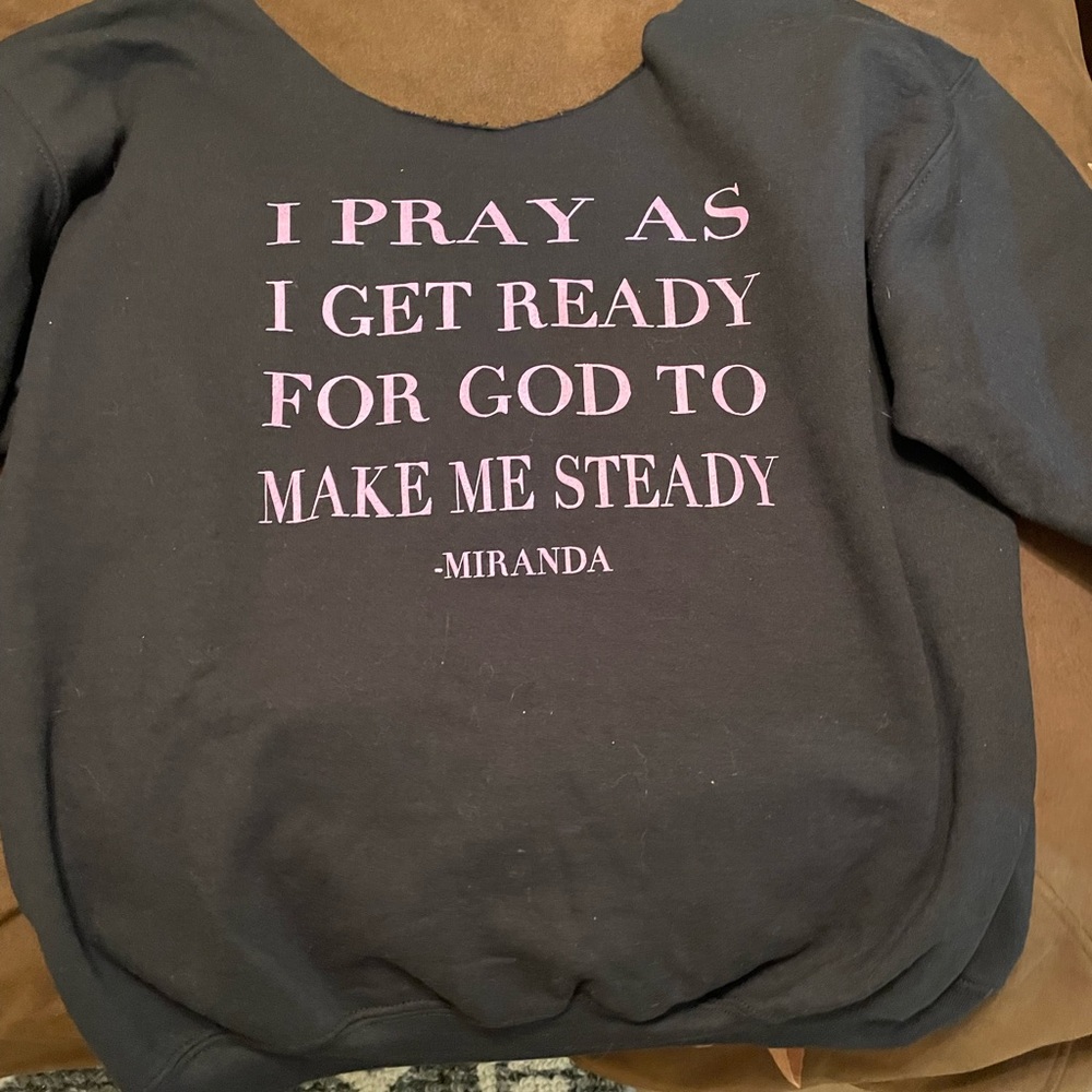 Off the shoulder black long sleeve top (NO BRAND)